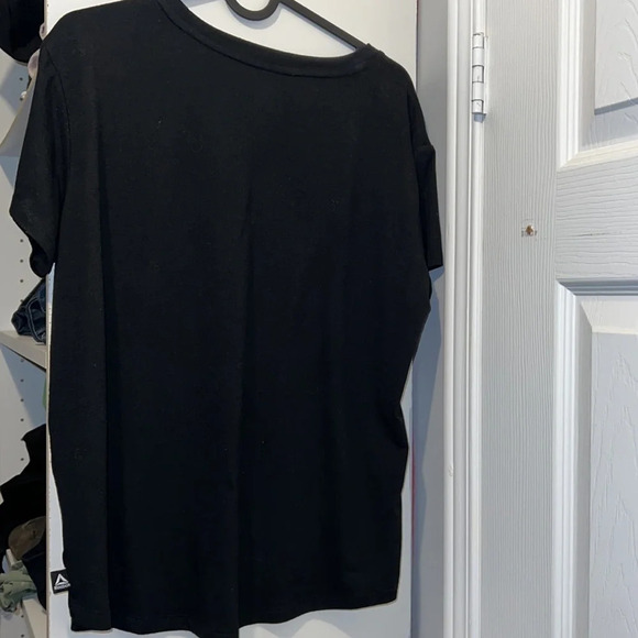 Reebok Renew black short-sleeve logo embossed T-shirt Sz M - Picture 7 of 12